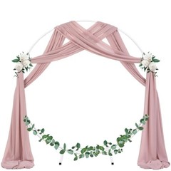 Wedding Arch Draping Fabric 1 Panel 29″ x 29″W x 216″L (Pack of 1) Dusty Rose