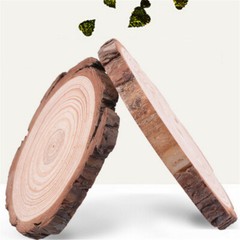 5X DIY Wooden Log Slices Round Discs 9-14cm Craft Wedding Decor Coasters Crafts