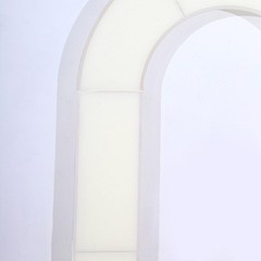 8ft IVORY Fitted Spandex Open Arch Double Sided Backdrop STAND COVER Party Event