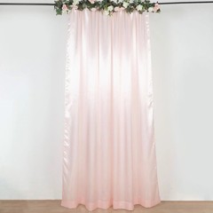 8×10 ft BLUSH Satin CURTAIN Wedding Photography Backdrop Panel Party Decorations