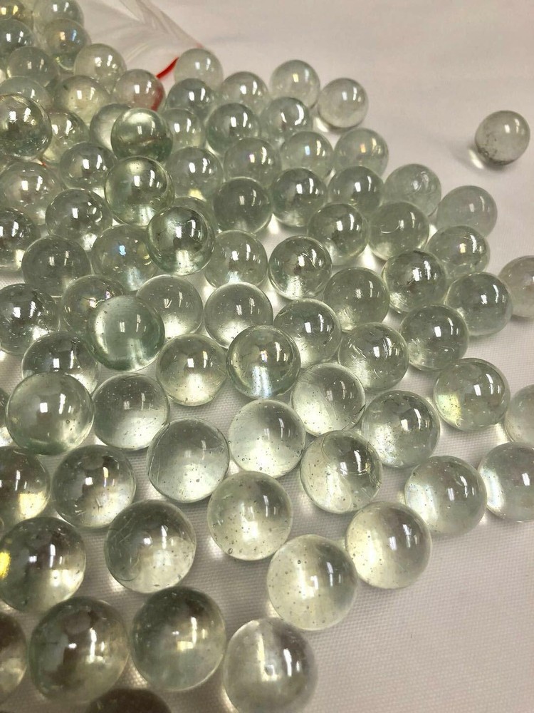 10 Lb Round Glass Marbles for Vase Filler Etc (Clear 0.65″ ~900PCs)