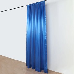 8×10 ft ROYAL BLUE Satin CURTAIN Wedding Photography Backdrop Panel Party