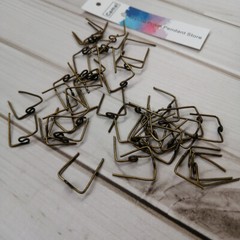 100Pcs 14mm Bronze/Gold/Chrome Metal Hook Hanger Connector for Crystal Prisms