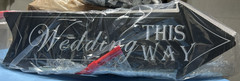 Wedding Arrow Direction Sign, Plastic, Reusable, Venue Decoration, 5Piece