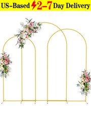 Wedding Arch Backdrop Brackets 7.2ft 6.6ft 6fet Gold Metal Ceremony Shower