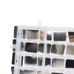 24 SILVER Square Sequin Shimmer Wall Photo Backdrop Panels Party Decorations