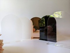 Blank Arch Arched Acrylic Sign Board Wedding White Black Frost Gold Clear