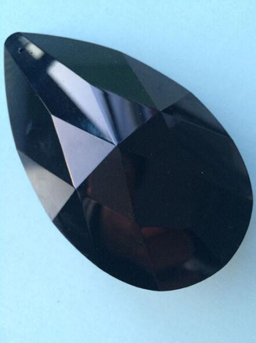 10pcs/lot Black Glass Crystal Prisms Pendants Chandelier Part Lighting Hang Drop