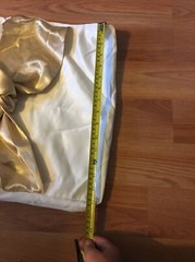 4Full CHAIR COVER Wedding Banquet Party Reception White With Light Gold Sash/Bow