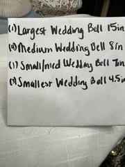 VTG Honeycomb Wedding Bells Lot Of 9 Halllmark American Greetings Doublglo