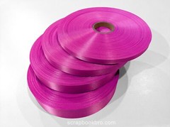 Magenta 10mm 16mm 25mm 40mm Satin Ribbon For Scrapbooking Wrap Decorations
