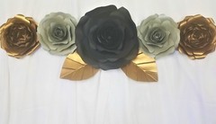 Decor In The Box – Gold Handmade Paper Flower 8 inch Fully Assembled 