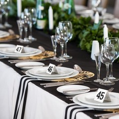 Tuanse 100 Pcs Acrylic Table Numbers 1-100 Double Sided Minimalist Restaurant…
