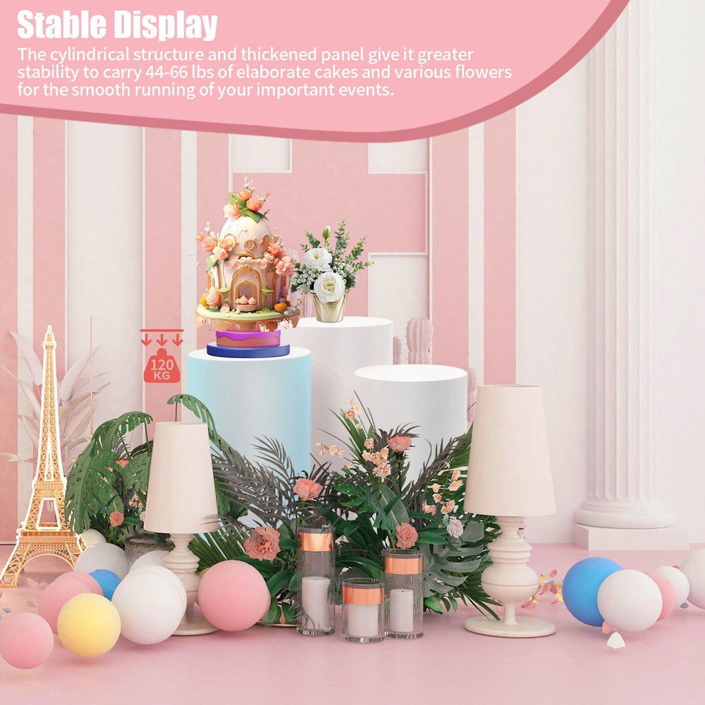 Flower Cylindrical Display Stands Display Rack Valentine’s Day Christmas Gift