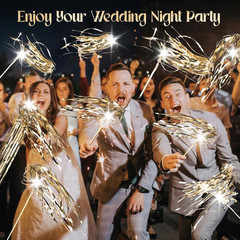 100 Pcs Wedding Wands Light up with LED Tinsel Wedding Streamers for Wedding Sen