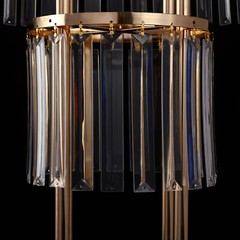 Wedding Gold Crystal Flower Stand, Round Pedestal Stand, Crystal Flower Stand