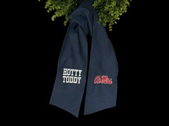 Ole Miss Hotty Toddy Cotton Wreath Sash (2 Logos) 24k Stitch