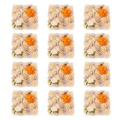 Wall-Mounted 12 Pieces Artificial Flower Wall Panels for Wedding Party Backdrops