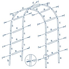 90″ x 55″ White Decorative Metal Wedding ARCH Party Ceremony Decorations Supply
