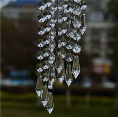 12pcs 50cm Acrylic Crystals Bead String Drop Prism Pendant Wedding Curtain Party