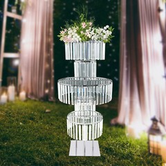 5 Tier Round Flower Stand for Wedding Reception Birthday Party Events Home Decor