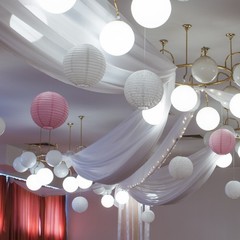 3 Pcs Yellow Round Paper Lanterns 14 Inch Paper Lantern Party Decorations