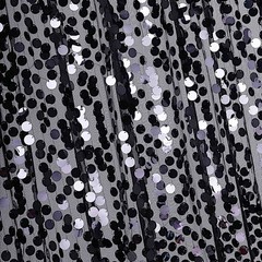 BLACK 8×8 ft Big Payette Sequined BACKDROP CURTAIN Wedding Events Decorations