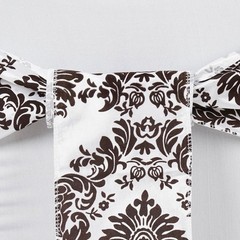 100 pcs Wholesale LOT Damask Flocking CHAIR SASHES Bow Ties Wedding Party Supply