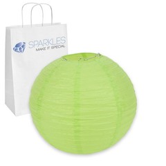 5 pcs 10″ inch Chinese Paper Lantern – Apple Green – Wedding Party Event ka