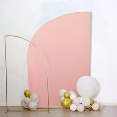 8×5 feet Matte Fitted Spandex Half Moon Wedding Arch Backdrop STAND COVER Party