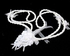 Elegant White Wedding Lasso Rope, Traditional Satin Cord – Unity Symbol (4.3ft)