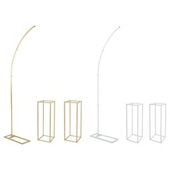 Ballon Stand+2Flower Stands Arch Backdrop Stand for Parties Wedding Flower Stand