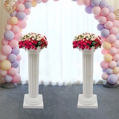 2Pcs Wedding Roman Column 88cm Party Event Decoration Column Flower Column Stand