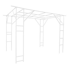 Plant Climbing Stand Outdoor Plant Stand Plant Climbing Display Rack, White