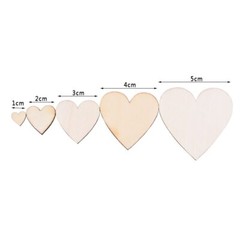 Wooden Mini Hearts/Stars/Round Wedding Table Spread Decor DIY Ornaments