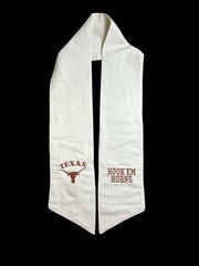 University of Texas (UT) Cotton Wreath Sash (2 Logos) 31k Stitch Hook Em Horns