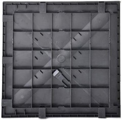 Portable Commercial Dance Floor 24×24 Black Waterproof Tiles Wedding Event Party