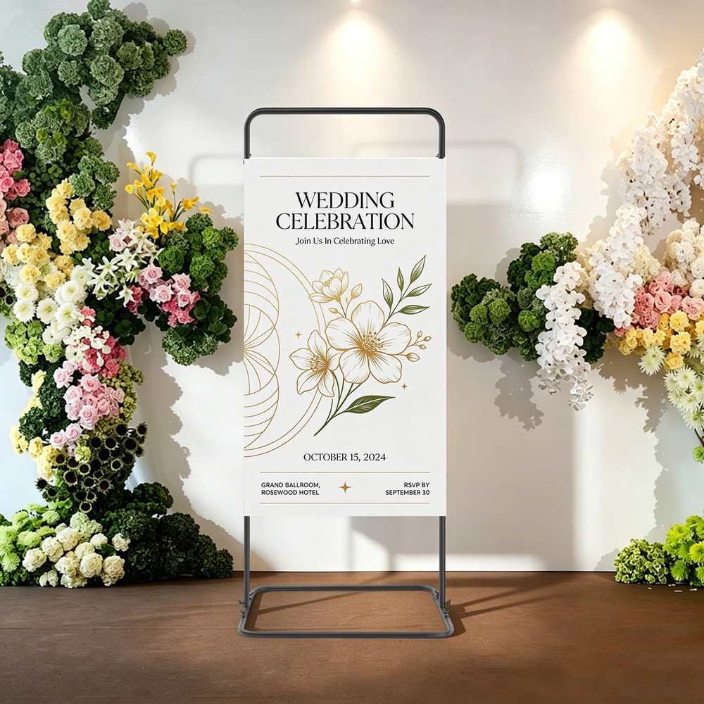 Wedding Stand Seating Chart Display Frame Floor-standing Wedding Sign Stand