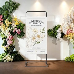 Wedding Stand Seating Chart Display Frame Floor-standing Wedding Sign Stand