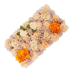 Wall-Mounted 12 Pieces Artificial Flower Wall Panels for Wedding Party Backdrops