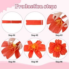 Pcs Large Colorful Tissue Paper Flowers 20″ Giant Fiesta 12 Rainbow Color