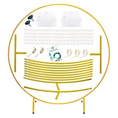 LANGXUN Gold Metal Balloon Arch Kit for Wedding and Birthday Party (Open Box)