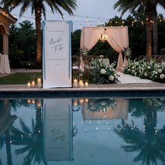 Custom Fabric Welcome Banner Cotton Linen Wedding Backdrop