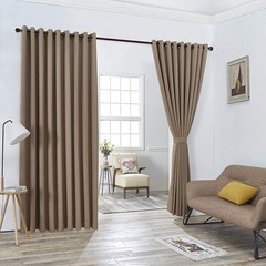 Warm Home Designs Extra Large 2 Taupe Wall to Wall Curtains 108″ x 108″ Each …