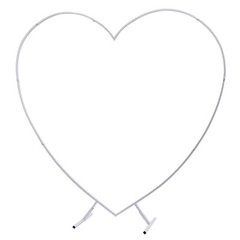 Modern Wedding Arch Heart Shaped Metal stand Flowers Balloon Frame Backdrop USA