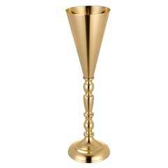 Uimoso Set of 20 Gold Trumpet Vases, 16.9in Tall Wedding Table Centerpieces