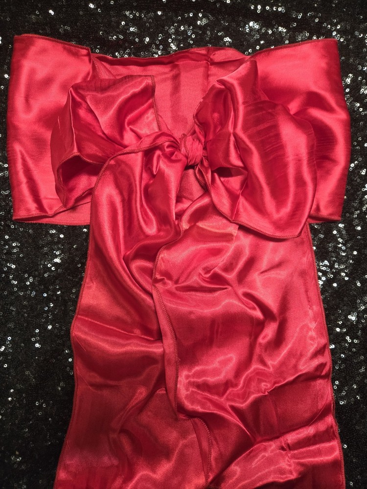 20pc Satin Chair Cover Bow Sash 104″x7″ Flourscent Magenta Party Event Banquet