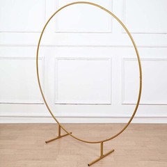 5 feet Gold Balloon Circle Metal Frame Round BACKDROP STAND Wedding Arch Party