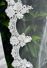 Lace Sheer Wedding Welcome Sign, Tulle Fabric Ceremony Banner