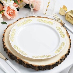 Natural Round Poplar 11-15″ wide Wood Slices Wedding Decorations Centerpieces